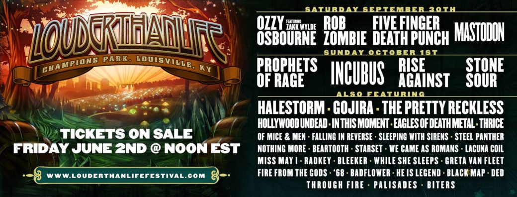 Louder Than Life 2017 Lineup Revealed!